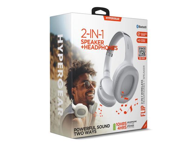 HyperGear Flip 2-in-1 Headphones Plus Speaker White