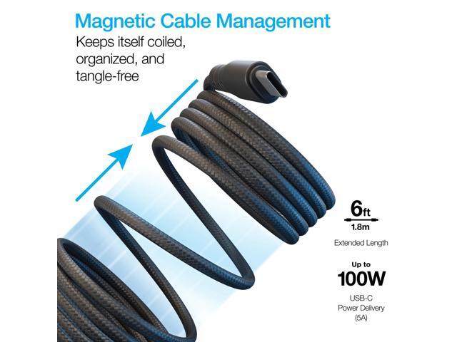 Naztech REcoil USB-C to USB-C Magnetic Cable 6ft