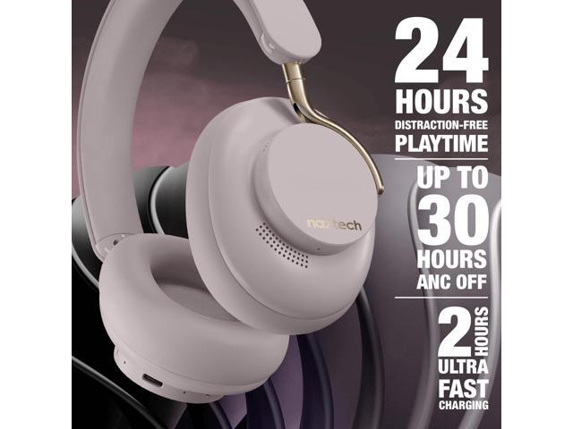 Naztech Aura 360 ANC Wireless Headphones Grey