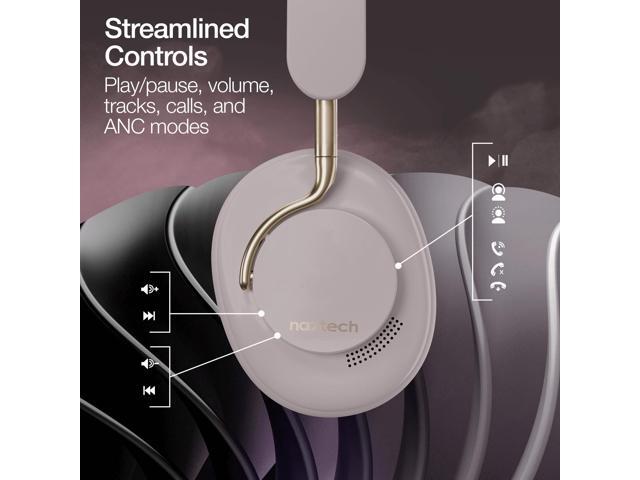 Naztech Aura 360 ANC Wireless Headphones Grey