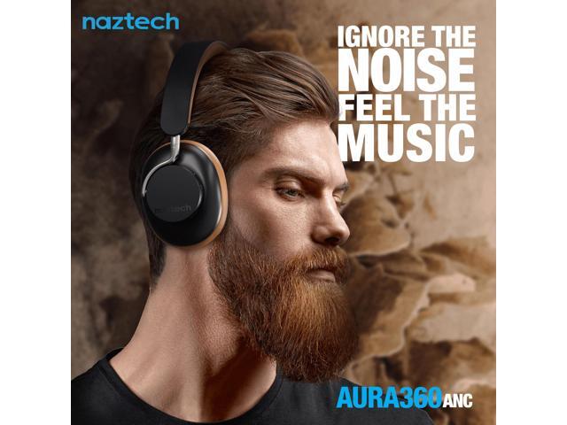 Naztech Aura 360 ANC Wireless Headphones Brown