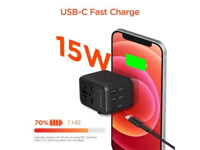 HyperGear WorldCharge Universal Travel Adapter with USB-C