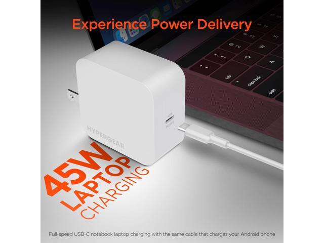 HyperGear PD45W USB-C Wall Charger White