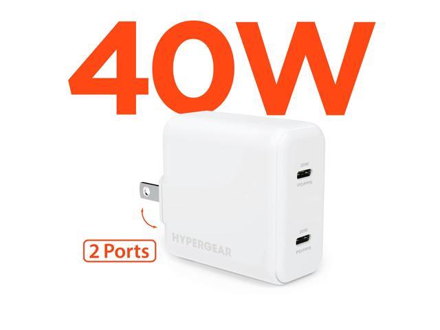 HyperGear PD40W Dual USB-C Wall Charger