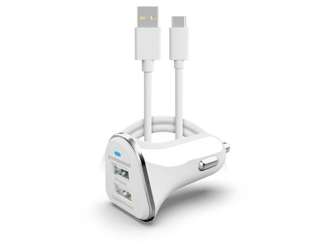 HyperGear Hi-Power Dual USB 3.4A Car Charger for iPhone 15 Androids Tablets Earbuds and Cameras