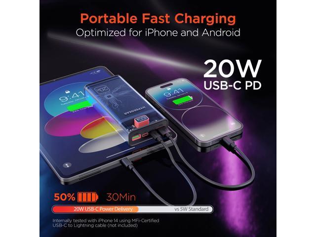 HyperGear ClearCharge XL 20000mAh Transparent PD Power Bank