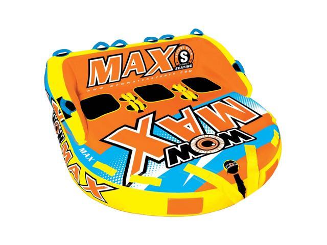 WOW Watersports Max Inflatable Towable Deck Tube for up to 3 Riders