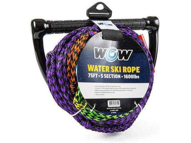WOW Watersports 75ft 5-Section Pre-Stretched Water Ski Rope