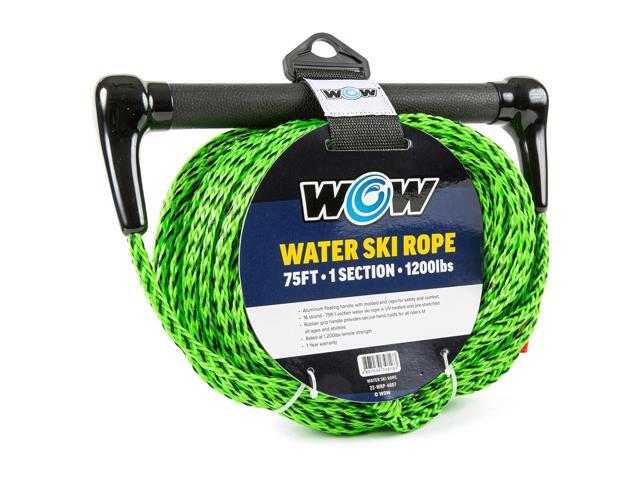 WOW Watersports 75ft 1-Section Tow Rope with Rubber Handle
