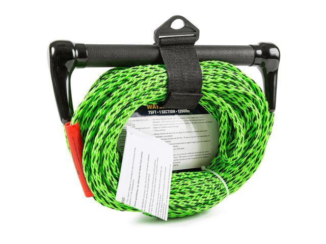 WOW Watersports 75ft 1-Section Tow Rope with Rubber Handle