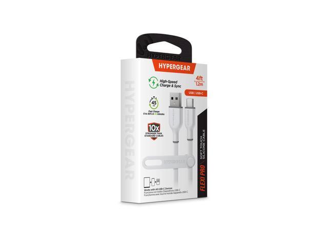 HyperGear Flexi PRO USB to USB-C Cable 4ft White