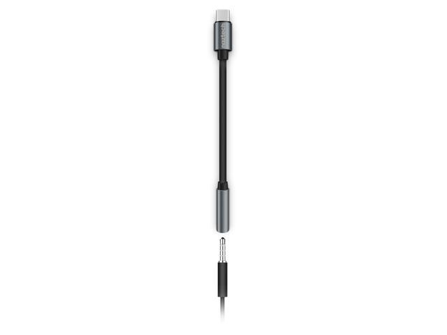 Naztech USB-C to 3.5mm Audio Adapter with Plug and Play Convenience