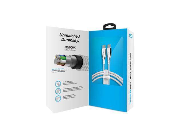 Naztech Titanium USB-C to USB-C Braided Cable 6ft