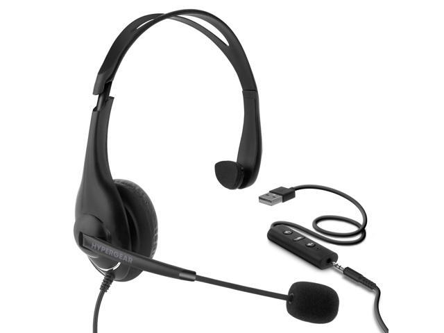 HyperGear V100 Office Professional Wired Headset w 6 Ft Cord