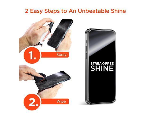 HyperGear ScreenWhiz 3-in-1 Screen Cleaning Kit w Cloth & Solution (15587-HYP) - image 3