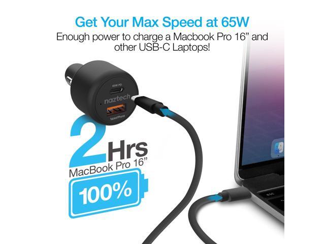 Naztech SpeedMax65 PD65W + QC3 Car Charger
