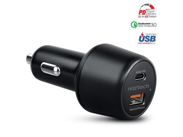Naztech SpeedMax65 PD65W + QC3 Car Charger