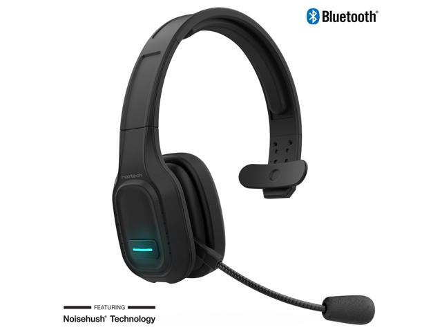 wireless bluetooth headset with mic, naztech nxt-700 pro home/office headset with noise cancelling mic, all day comfort, 32hr talk time for...