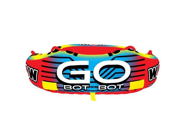 WOW Watersports Go Bot 3 Person Towable Water Tube For Pool and Lake