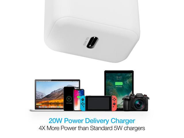 Naztech 20W PD Wall Charger + USB-C to Lightning 4ft Cable