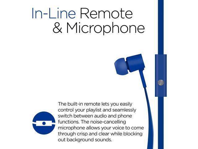 HyperGear Low Rider Wired Earphones with Microphone. Comfort-fit Ear Gel (Blue) - image 3
