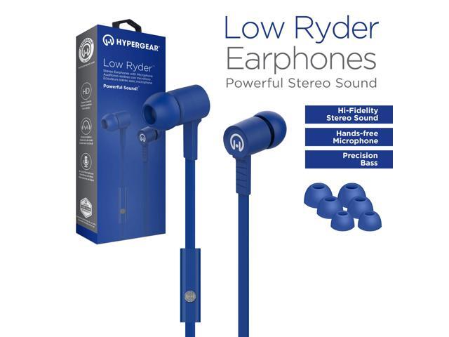 HyperGear Low Rider Wired Earphones with Microphone. Comfort-fit Ear Gel (Blue) - image 5