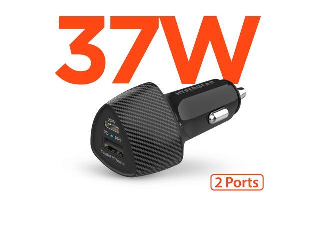 HyperGear SpeedBoost 25W USB-C PD + 12W USB Fast Car Charger with PPS