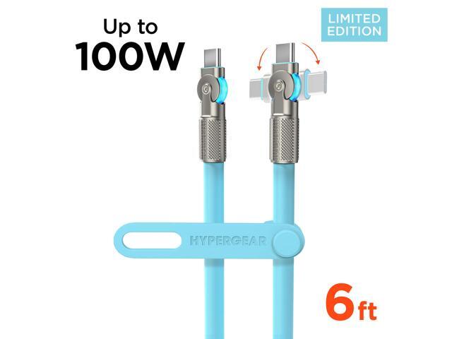 HyperGear Chunky180° 100W USB-C to USB-C Rugged Fast Charge Cable 6ft