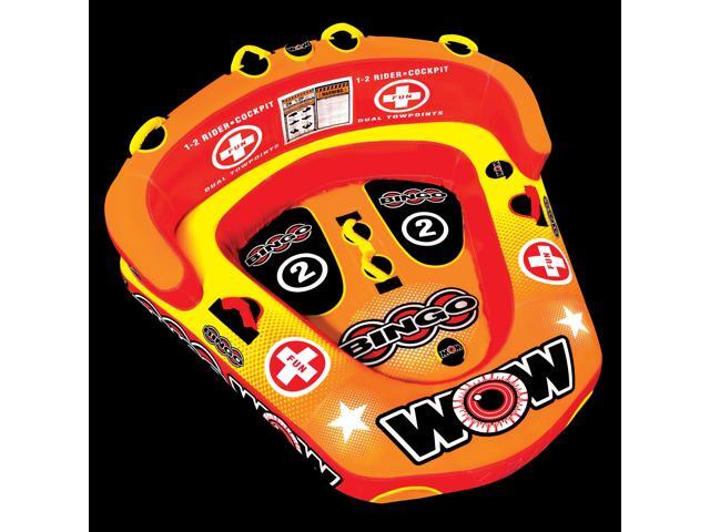 WOW Sports Bingo 2 Person Towable Water Tube For Pool And Lake (14-1060)