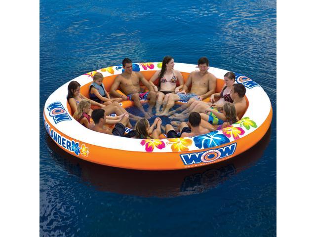 WOW Sports Floating 12 Person Water Lounge And Island - Stadium Islander (14-2090)