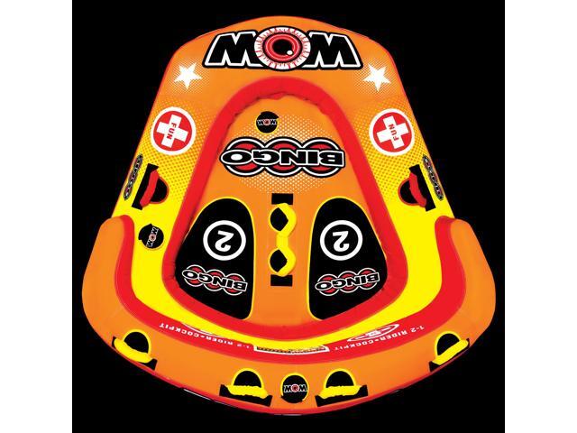 WOW Sports Bingo 2 Person Towable Water Tube For Pool And Lake (14-1060)