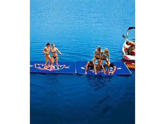 WOW Sports Floating Pool And Lake Water Walkway And Lounge - Red (12-2040)