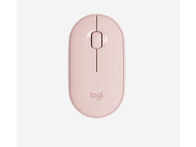 Logitech Pebble Wireless Mouse M350 910-005575 Rose pink 3 Buttons 1 x Wheel Logitech USB Receiver Dual (RF / Bluetooth Wireless) High Precision.