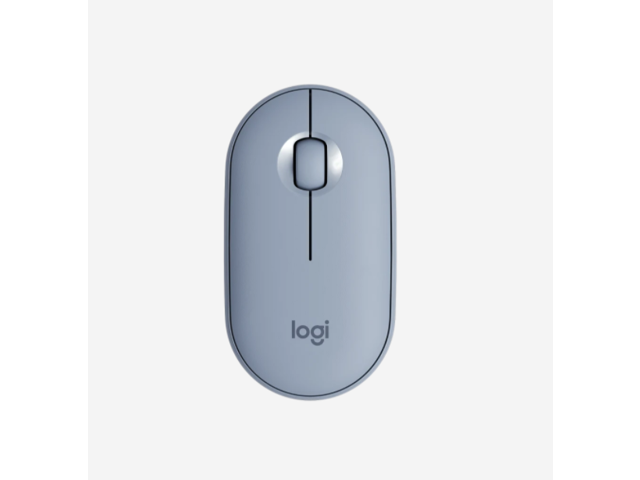 Logitech Pebble Wireless Mouse Blue 3 Buttons 1 x Wheel Logitech USB Receiver Dual (RF / Bluetooth Wireless) High Precision Optical Tracking 1000.