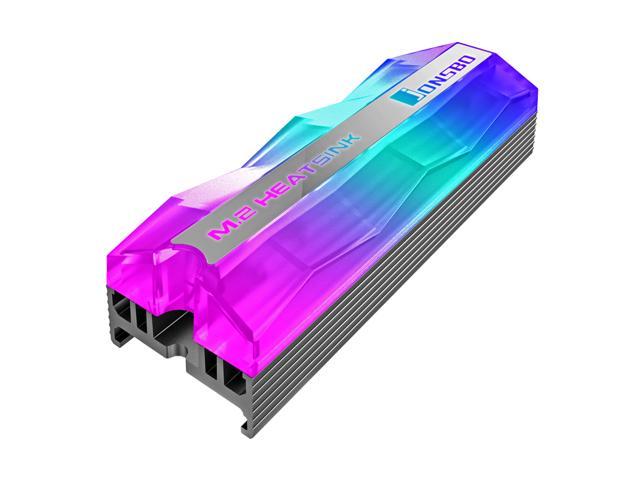 Jonsbo M.2-2 Color SSD Heatsink Cooler RGB Cooling Heat Sink M.2 2280 Hard Drive 4Pin Radiator Color LED