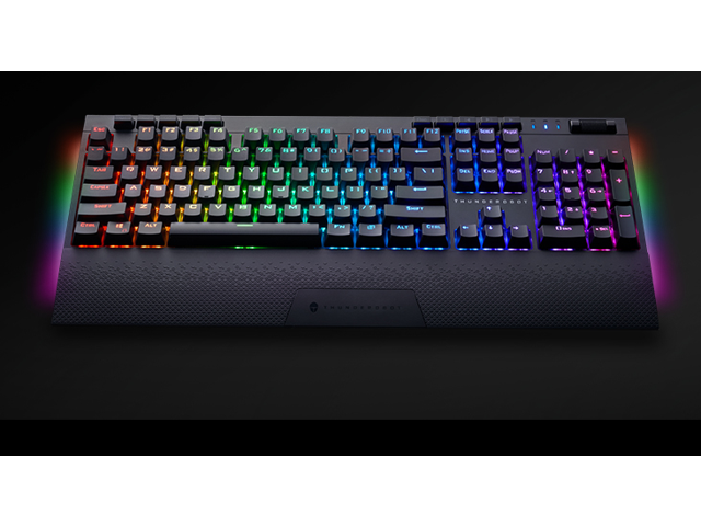 Thunderobot KL6104C blue switch 104keys Wireless RGB backlight Mechanical Gaming Keyboard black All Keys without Conflict