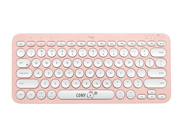 Logitech K380 LINE FRIENDS Version pink Bluetooth Wireless Mini Keyboard-Cony