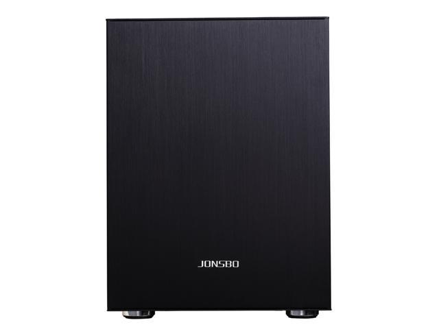 JONSBO C2 Mini Gaming Computer Case Desktop PC Case Support ITX/M-ATX Motherboard USB 3.0 *1 Aluminum -Black(Fans are not included)