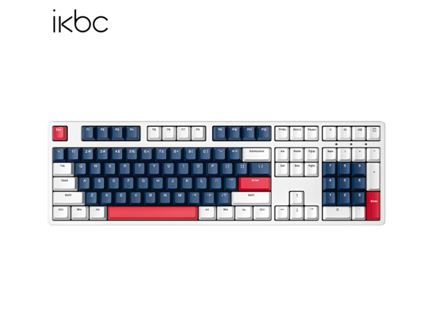 iKBC Z200 PRO 108 Keys Full Size Wireless Mechanical Keyboard with TTC Switch, PBT Double Shot Keycap, 6 Non-conflicting Keys ( No Light)