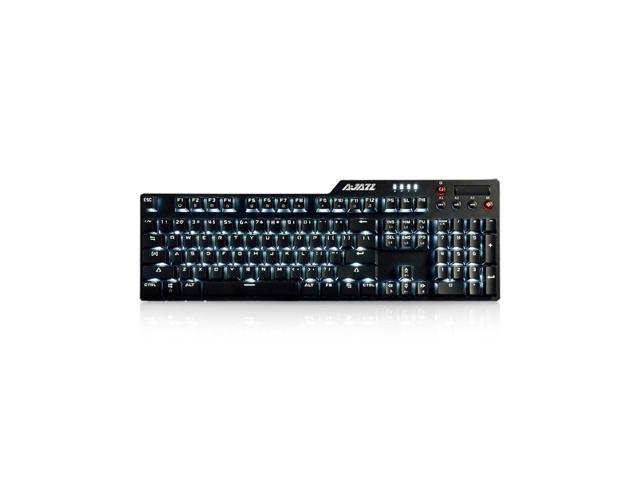 Ajazz AK35i Ergonomic Design 104keys N-key Rollover Wired Black Switch Mechanical Gaming Keyboard For Office And Game -Black