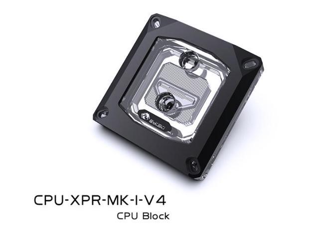 CPU Water Cooling Block For Intel Acrylic Black, Liquid Cooling System Micro Waterway, CPU-XPR-MK-I-V4 ARGB