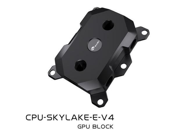 CPU Water Cooling Block For Intel LGA3647 / SKYLAKE POM Black, Liquid Cooling System Micro Waterway, CPU-SKYLAKE-E-V4