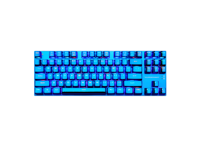 Thunderobot Blue Blood K750C Blue Switch 87 Keys Mechanical Gaming Keyboard with Electroplacted Key Caps RGB Backlight-JG08060AA