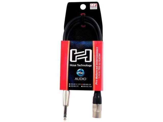 HOSA HSX-003 Balanced Cable Interconnect - REAN 1/4' TRS to XLR3M - 3 ft