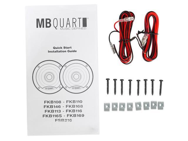 MB Quart - Formula Series 4" x 6" 2-Way Car Speakers with Polypropylene Cones (Pair) - Black - image 9