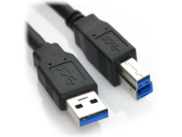 AYA 3Ft (3 Feet) Certified SuperSpeed USB 3.0 A-Male to B-Male Cable