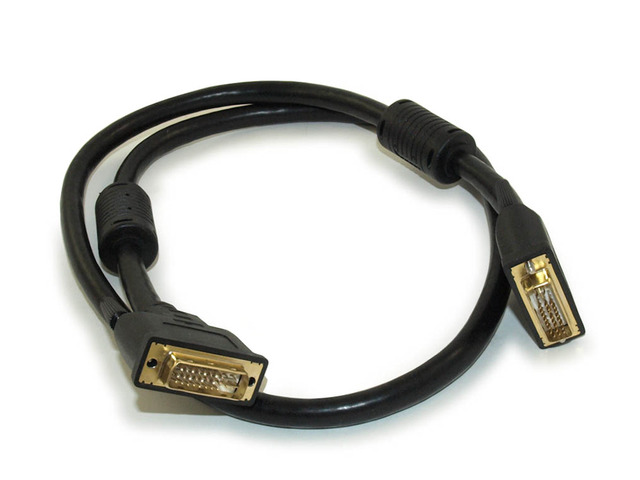 AYA 6Ft (6 Feet) DVI-I Dual Link (24+5) Male to Male Digital/Analog Video Cable Ferrites
