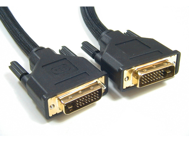 AYA 3Ft. (3 Feet) DVI-D Dual Link M/M (24+1 Pin) Cable w/Ferrites and Gold Connector