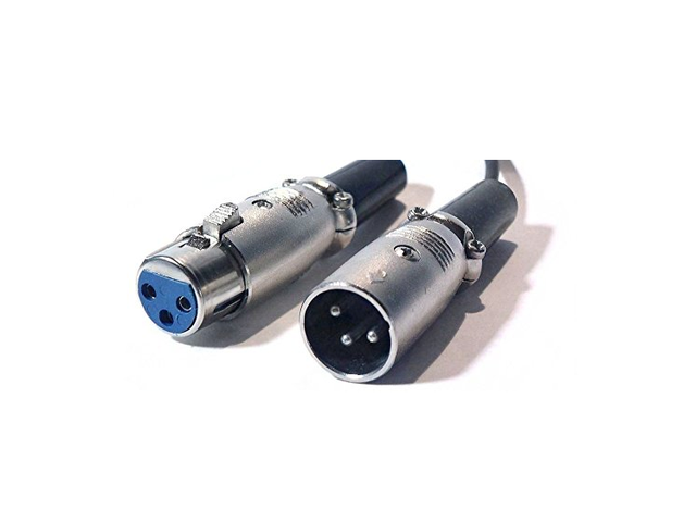 AYA 15Ft (15 Feet) XLR 3-Pin Male to Female Microphone Extension Cable 22AWG AYA-XLR-15MF
