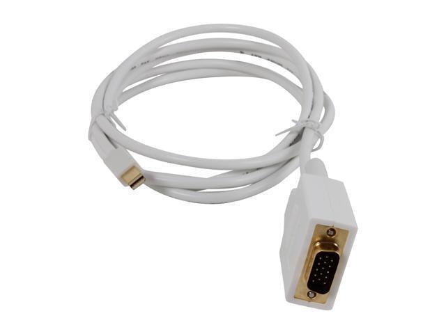 AYA 6Ft. (6 Feet) Mini Displayport Thunderbolt Compatible Male to VGA Male Cable